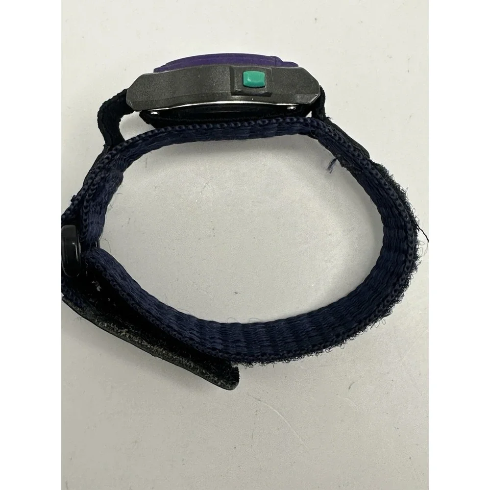 Timex 760 D7 Ladies Watch 1996 90's New Battery 8 Lap Purple Bezel 32MM 7.5